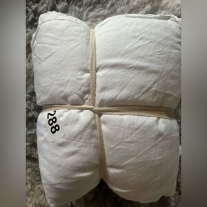 QUINCE White Queen Bamboo Sheet Set 4 Piece Bedding Soft - NWOT